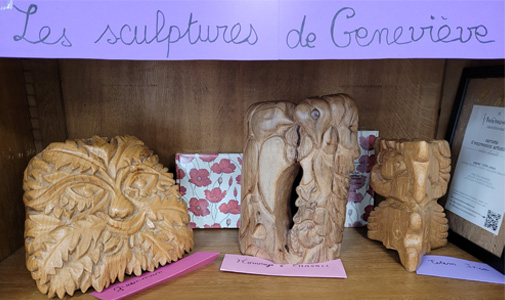 Les sculptures de Geneviève